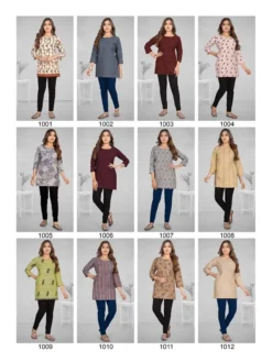 Kundan Zara Vol 1 Short Top Design for Women