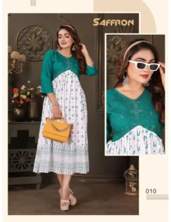 Fashion Talk Saffron Vol 2 Rayon Kurti for Women