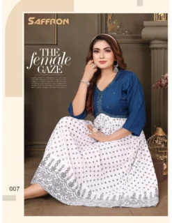 Fashion Talk Saffron Vol 2 Rayon Kurti for Women