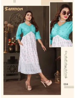 Fashion Talk Saffron Vol 2 Rayon Kurti for Women