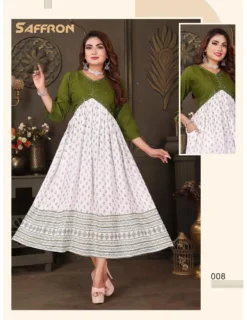 Fashion Talk Saffron Vol 2 Rayon Kurti for Women