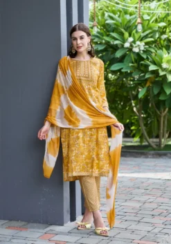 Mystic 9 Shagun Vol 4 Kurti Pant Set with Dupatta Under 500