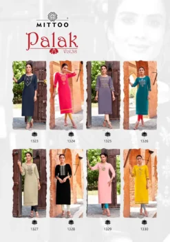 Mittoo Palak Vol 38 Latest Ladies Kurti Design