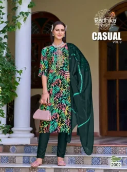 Radhika Casual Vol 2 Kurti Pant with Dupatta Set