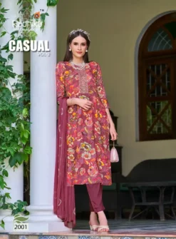 Radhika Casual Vol 2 Kurti Pant with Dupatta Set