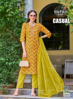 Radhika Casual Vol 2 Kurti Pant with Dupatta Set