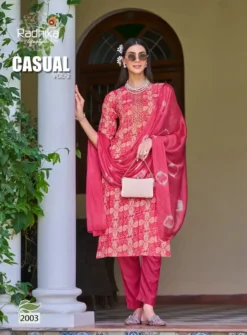 Radhika Casual Vol 2 Kurti Pant with Dupatta Set