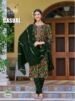 Radhika Casual Vol 2 Kurti Pant with Dupatta Set