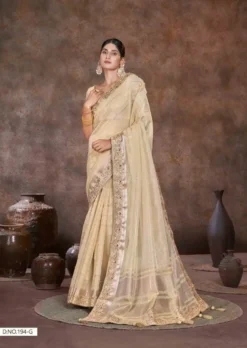 Sumitra Vol-4 Top Dyed Sequence Lining Saree Wholesale