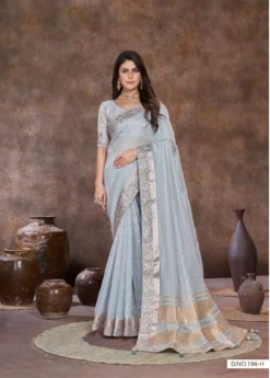 Sumitra Vol-4 Top Dyed Sequence Lining Saree Wholesale