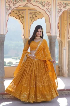 Georgette Party Wear Lehenga Choli for Women