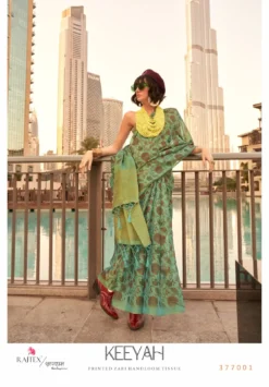 Rajtex Keeyah Handwoven Tussar Silk Saree