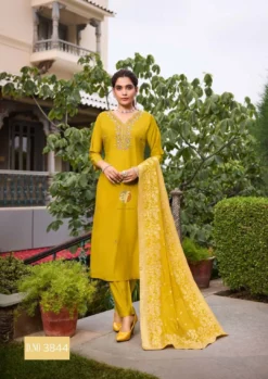 Af Vastra Vol 3 Roman Silk Kurti Bottom With Dupatta Collection