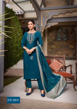 Af Vastra Vol 3 Roman Silk Kurti Bottom With Dupatta Collection