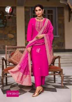 Af Vastra Vol 3 Roman Silk Kurti Bottom With Dupatta Collection