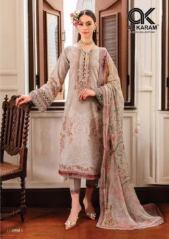 Al Karam Queen Court Vol 5 Cambric Cotton Dress Material Collection