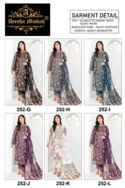 Ayesha Misbah 252 Georgette Pakistani Salwar Kameez Collection