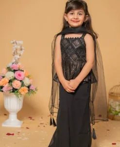 Baby 117 Designer Kid Wear Sharara Suit With Dupatta