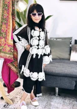 Baby 141 Kid Wear Designer Western Black Suit