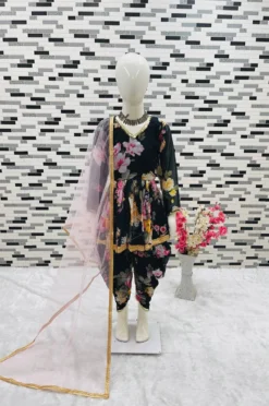 Baby 160 Designer Kid Wear Dhoti Salwar With Dupatta