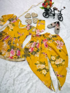 Baby 160 Designer Kid Wear Dhoti Salwar With Dupatta