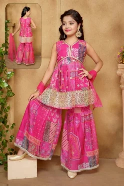 Baby 163 Kid Wear Sharara Suit Fancy Collection
