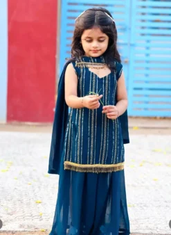 Baby 172 Designer Kid Wear Sharara Suit With Dupatta