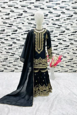 Baby 174 Kid Wear Designer Sharara Suit With Dupatta