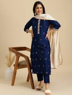 Beauty 1088 Roman Silk Kurti Pant Dupatta Set Wholesale