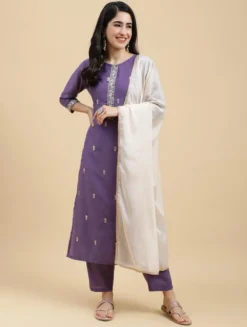 Beauty 1088 Roman Silk Kurti Pant Dupatta Set Wholesale
