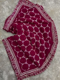 Bhagwati 111 Georgette Sequence Work Party Wear Saree