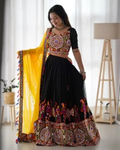 Deepika 05 Designer Navratri Lehenga Choli Black