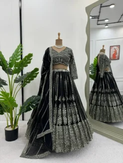 Deepika 07 Designer Party Wear Black Lehenga Choli
