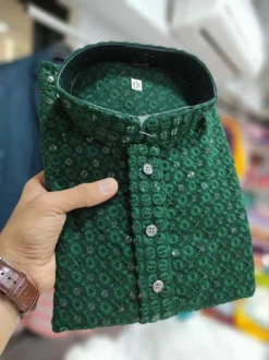 Designer Party Wear Chikankari kurta pajama for boys