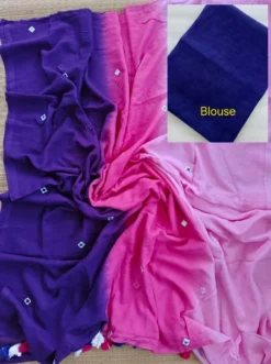 Designer Subh 452 Lilen Saree With Mirror Work