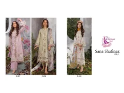 Dinsaa Sana Shafinaz Vol 1 Chiffon Dupatta Pakistani Suit