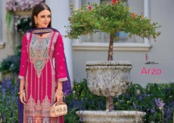 Eba Arzo Embroidery Kurti Pant With Dupatta Collection