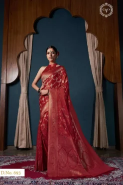 Fashion Somya Banarasi Satin Wedding Wear Saree Wholesale