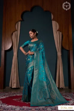 Fashion Somya Banarasi Satin Wedding Wear Saree Wholesale