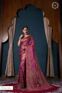 Fashion Somya Banarasi Satin Wedding Wear Saree Wholesale