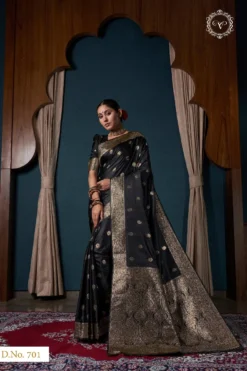 Fashion Urvi Banarasi Satin Silk Saree Wholesale