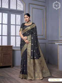 Fashion Urvi Banarasi Satin Silk Saree Wholesale