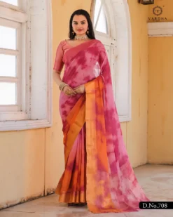 Fashion Vamika Multycolor Georgette Saree