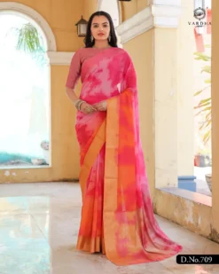 Fashion Vamika Multycolor Georgette Saree