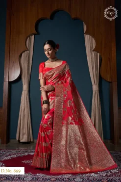 Fashion Vishika Banarasi Satin Silk Saree Wholesale