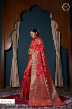 Fashion Vishika Banarasi Satin Silk Saree Wholesale