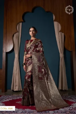 Fashion Vishika Banarasi Satin Silk Saree Wholesale