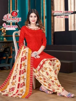 Ganeshji Princess Patiyala Vol 1 Cotton Printed Dress Material