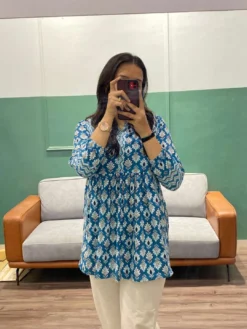 Girly Pure Cotton Designer Top for Girls