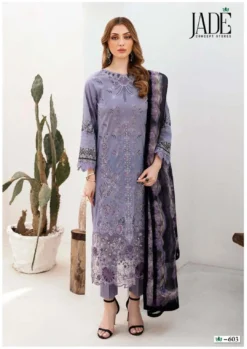 Jade Crimson Vol 6 Heavy Lawn Karachi Print Dress Material